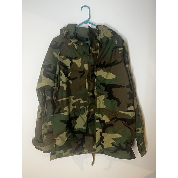 Other - US Military ECWCS Gore-Tex Parka Large Cold Weather Jacket Woodland Camouflage